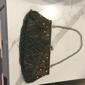 Green Beaded Evening Bag!